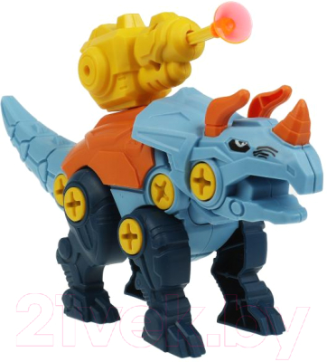 Игрушка-конструктор Город мастеров С отверткой динозавр с пушкой / 42001-KY - фото