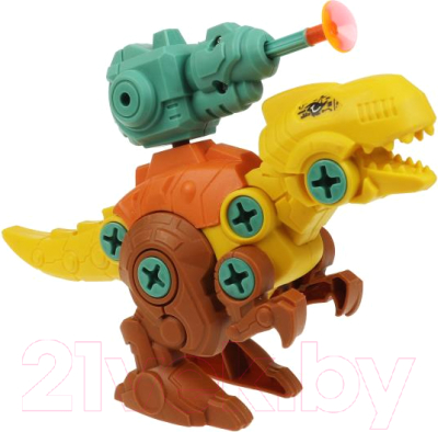 Игрушка-конструктор Город мастеров С отверткой динозавр с пушкой / 42003-KY - фото