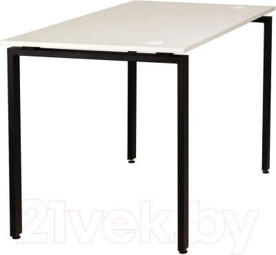 Письменный стол Millwood Лофт Сиэтл ДТ-5 130x70x75 (белый/черный)