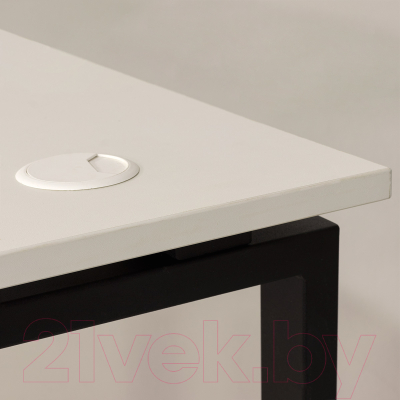 Письменный стол Millwood Лофт Сиэтл ДТ-5 160x70x75 (белый/черный)