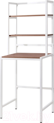 Стеллаж Millwood Венеция 70x60x181.8 (дуб табачный Craft/металл белый) - фото