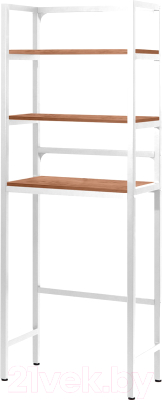 Стеллаж Millwood Венеция 2 35x60x181.8 (дуб табачный Craft/металл белый) - фото