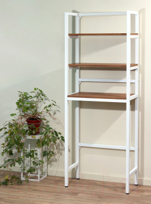 Стеллаж Millwood Венеция 2 35x60x181.8 (дуб табачный Craft/металл белый)