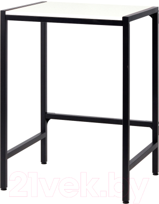 Стеллаж Millwood Венеция 3 70x60x96 (белый/металл черный) - фото