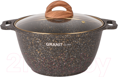 Кастрюля Kukmara Granit Ultra Black-Gold кгбг42а - фото
