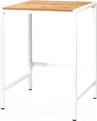 Стеллаж Millwood Венеция 3 70x60x96 (дуб золотой Craft/металл белый) - фото