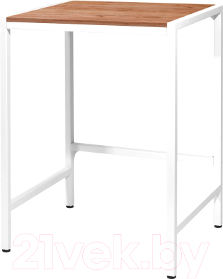 Стеллаж Millwood Венеция 3 70x60x96 (дуб табачный Craft/металл белый) - фото