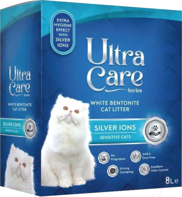 Наполнитель для туалета BentySandy Бентонит комкающийся Bentysandy Silver Ion/Color Granules - фото