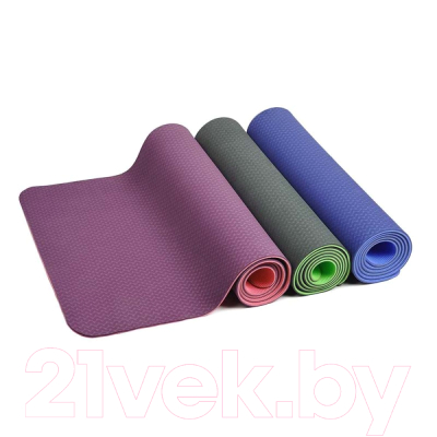 Коврик для йоги и фитнеса ZEZ Sport TPE-8006