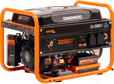 Бензиновый генератор Daewoo Power GDA 3500DFE - фото