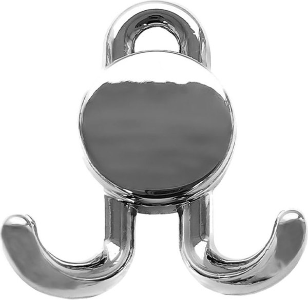 Крючок для одежды Trodos DMZ-30020 2-рожковый сплав ЦАМ - фото