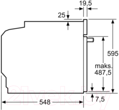 Электрический духовой шкаф Bosch HBA3140S0