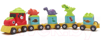 Игрушка-конструктор Funky Toys Дино-Паровозик / FT0002134 - фото