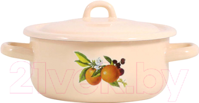 Кастрюля Лысьвенские эмали Фруктовая фантазия С-16072/4 КмЭ - фото