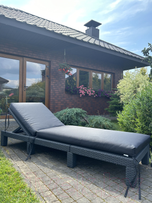 Матрас для садовой мебели Loon Гарди 190x60 / PS.G.190x60-5 (черный)