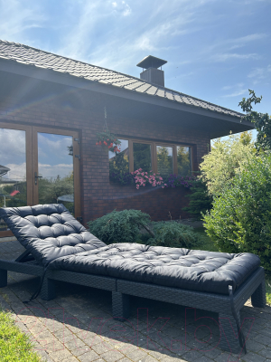 Подушка для садовой мебели Loon Чериот 190x60 / PS.CH.190x60-5 (черный)