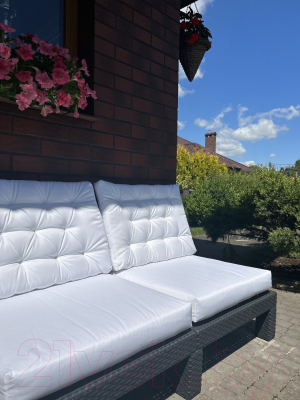 Подушка для садовой мебели Loon Гарди 60x60 / PS.G.60x60-7 (белый)