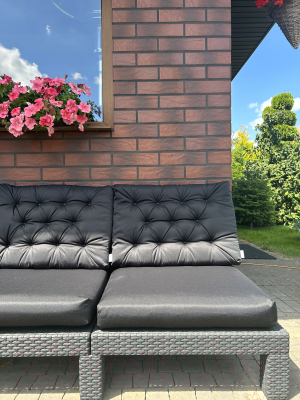 Подушка для садовой мебели Loon Гарди 60x60 / PS.G.60x60-5 (черный)