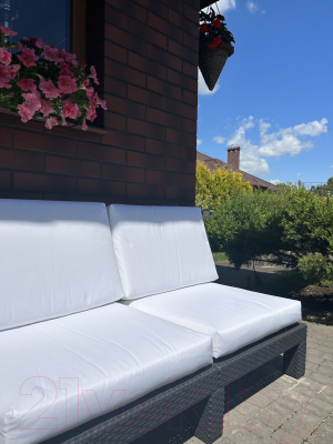 Подушка для садовой мебели Loon Гарди 40x60 / PS.G.40x60-7 (белый)