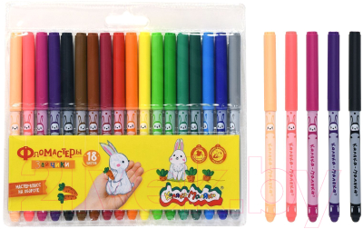 Фломастеры Каляка-Маляка Зайчики / ФПРКМ18