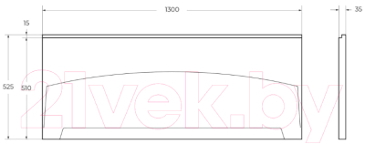 Экран для ванны Cezares ECO-130-F-SCR-W37