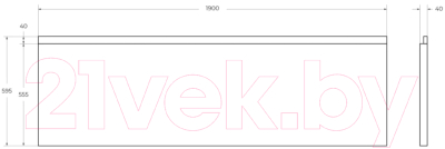 Экран для ванны Cezares PLANE-190-F-SCR-W37