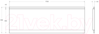 Экран для ванны Cezares EMP-170-F-SCR-W37