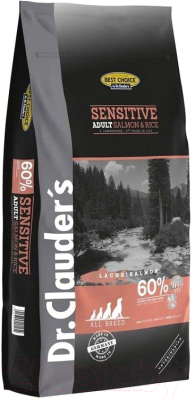 Сухой корм для собак Dr. Clauder's Best Choice Adult Salmon & Rice / 33201250 - фото