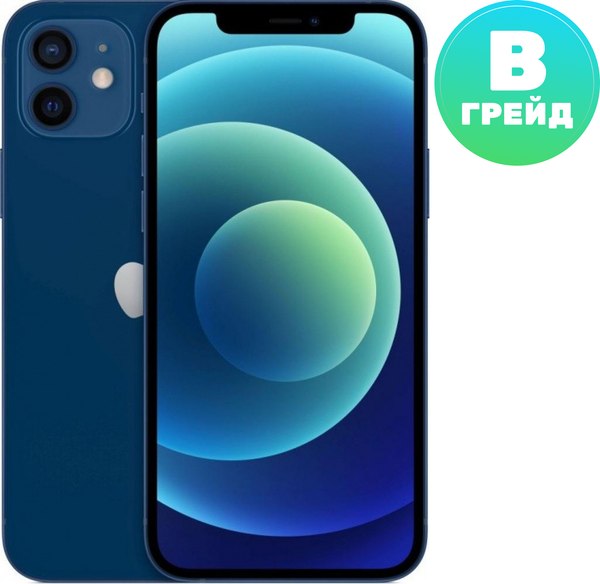 Смартфон восстановленный Apple iPhone 12 mini 256GB Flip Грейд B (синий) - фото