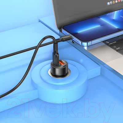 Адаптер питания автомобильный Borofone BZ20