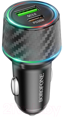 Адаптер питания автомобильный Borofone BZ21 - фото