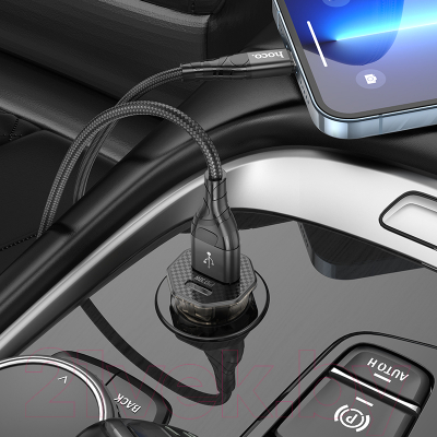 Адаптер питания автомобильный Hoco DZ16