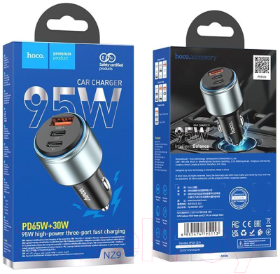 Адаптер питания автомобильный Hoco NZ9