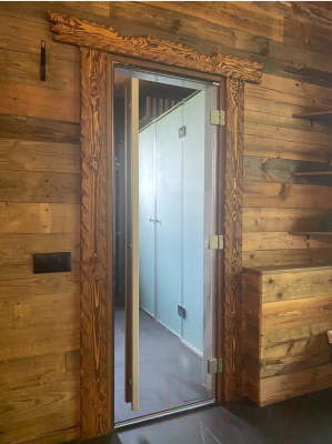 Стеклянная дверь для бани/сауны Doorwood Престиж 70x190