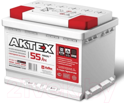 Автомобильный аккумулятор АкТех EFB 530A / АТEFB 55-3-R - фото