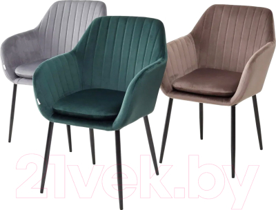 Стул M-City Alabama / 629M05196 (Bluvel-38 Latte/черный)