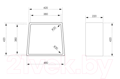 Стул для ванной Abber Stein AS1638