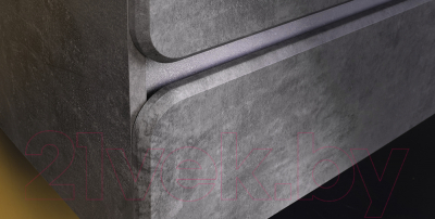 Тумба под умывальник Belux Париж НП90-02 (31, бетон чикаго/светло-серый)