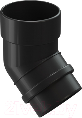 Колено трубы водосточной Docke Lux 45 градусов PVLA-1245 - фото