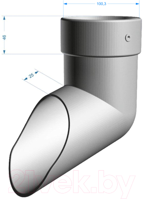 Слив трубы Docke Lux PVLN-1050