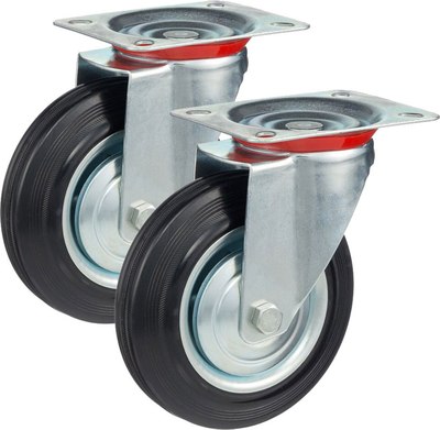 Комплект опор колесных для тележки складской Стелла-техник 4001-160K2 - фото