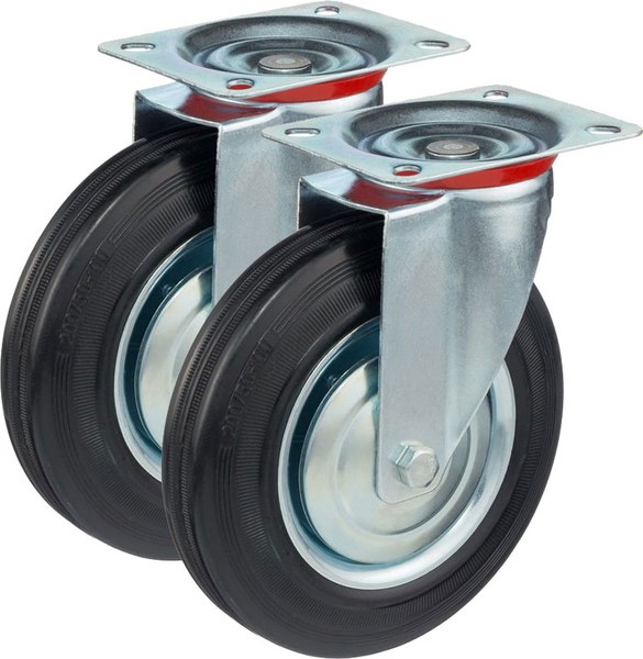 Комплект опор колесных для тележки складской Стелла-техник 4001-200K2 - фото