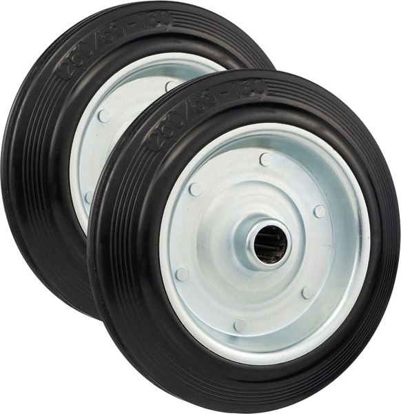 Комплект колес для тележки складской Стелла-техник 4000-250(ось20)K2 - фото