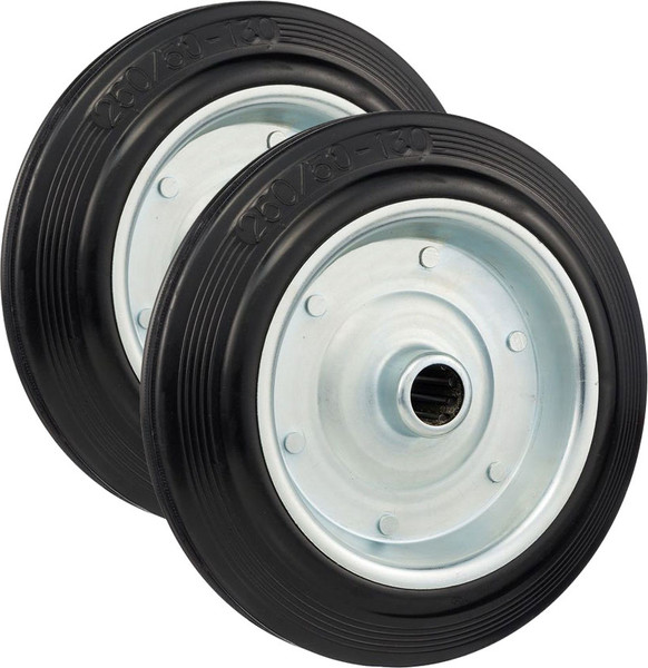 Комплект колес для тележки складской Стелла-техник 4000-250(ось25)K2 - фото