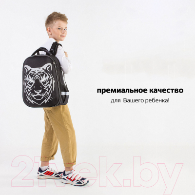 Школьный рюкзак Brauberg Shiny Tiger / 270698
