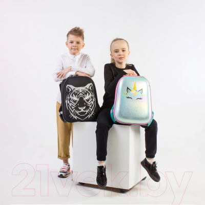 Школьный рюкзак Brauberg Shiny Tiger / 270698
