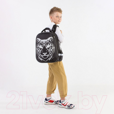 Школьный рюкзак Brauberg Shiny Tiger / 270698