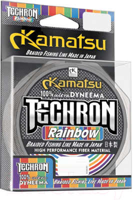 Леска плетеная KAMATSU Techron Rainbow 0.35мм 100м / 254100035 - фото