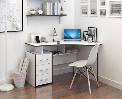 Письменный стол MFMaster Триан-5 правый