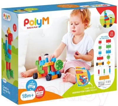 Конструктор PolyM Творческий стартовый набор / 760003_HP (25эл) - фото